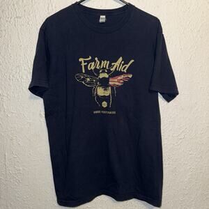 Farm Aid Festival 2017 Willie Nelson Neil Young Dave Matthews Concert Shirt L